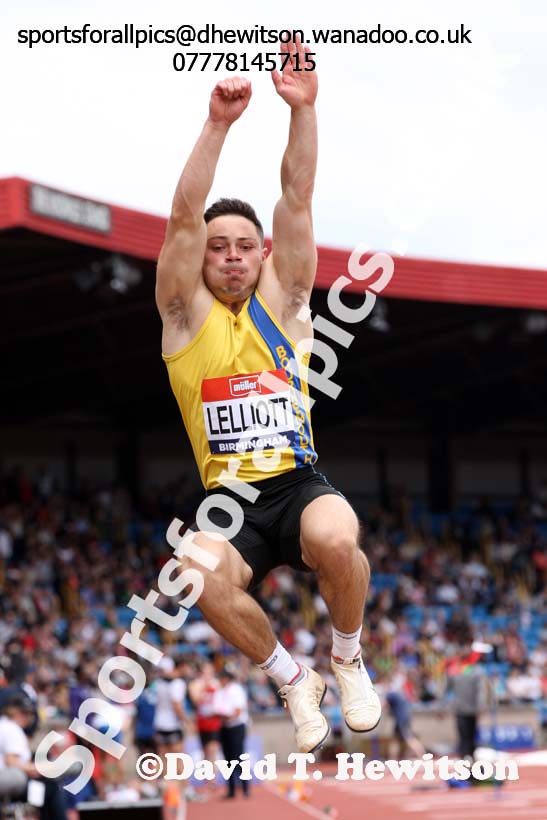 Mens long jump, British Championships, Birmingham. Photo: David T. Hewitson/Sports for All Pics